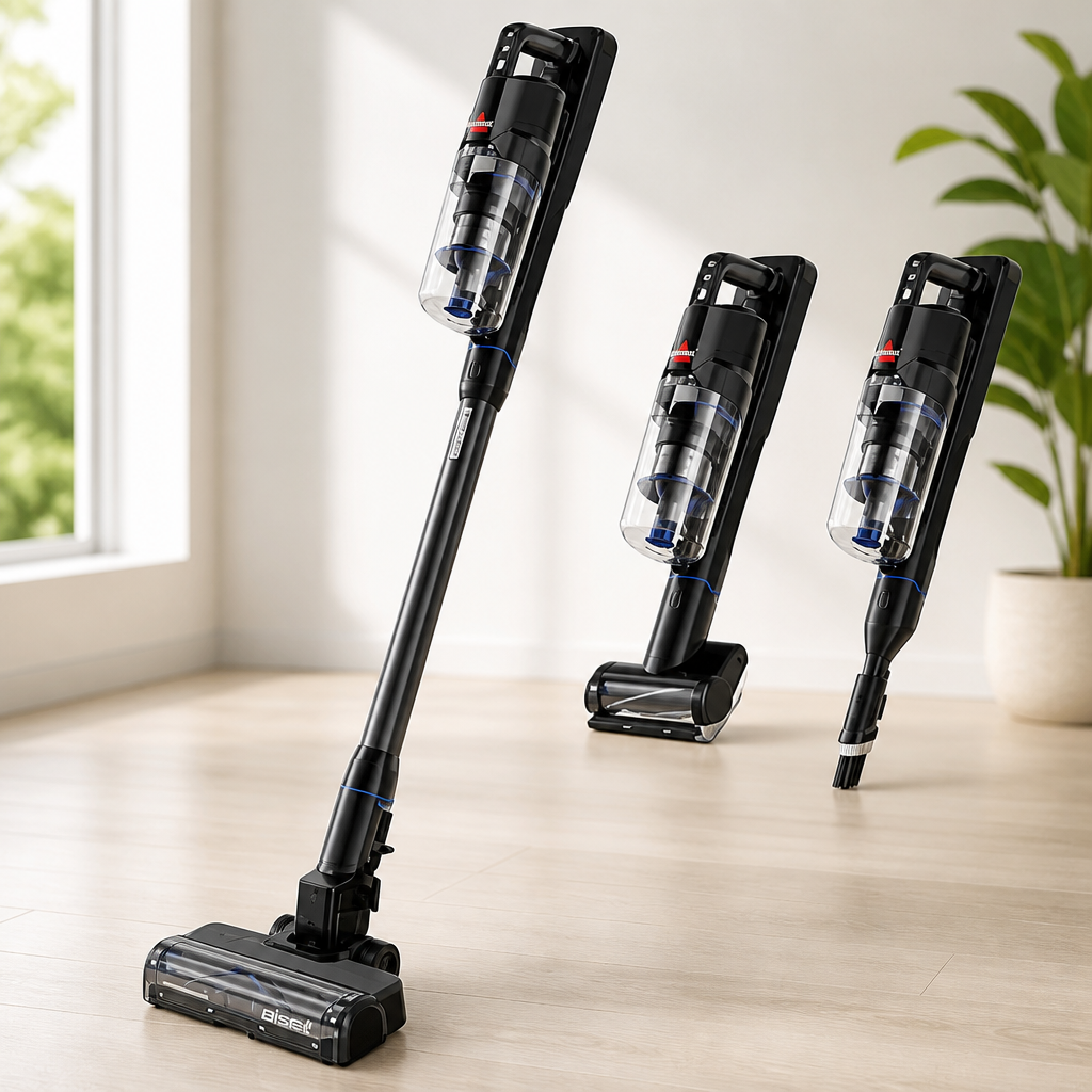 Bissell PowerClean FurGuard 280W Self-Standing Cordless Vacuum w/Self-Cleaning Brush Roll, Strong Suction, Removeable Battery, Wall Mount, Upholstery Tool & Bright Headlights