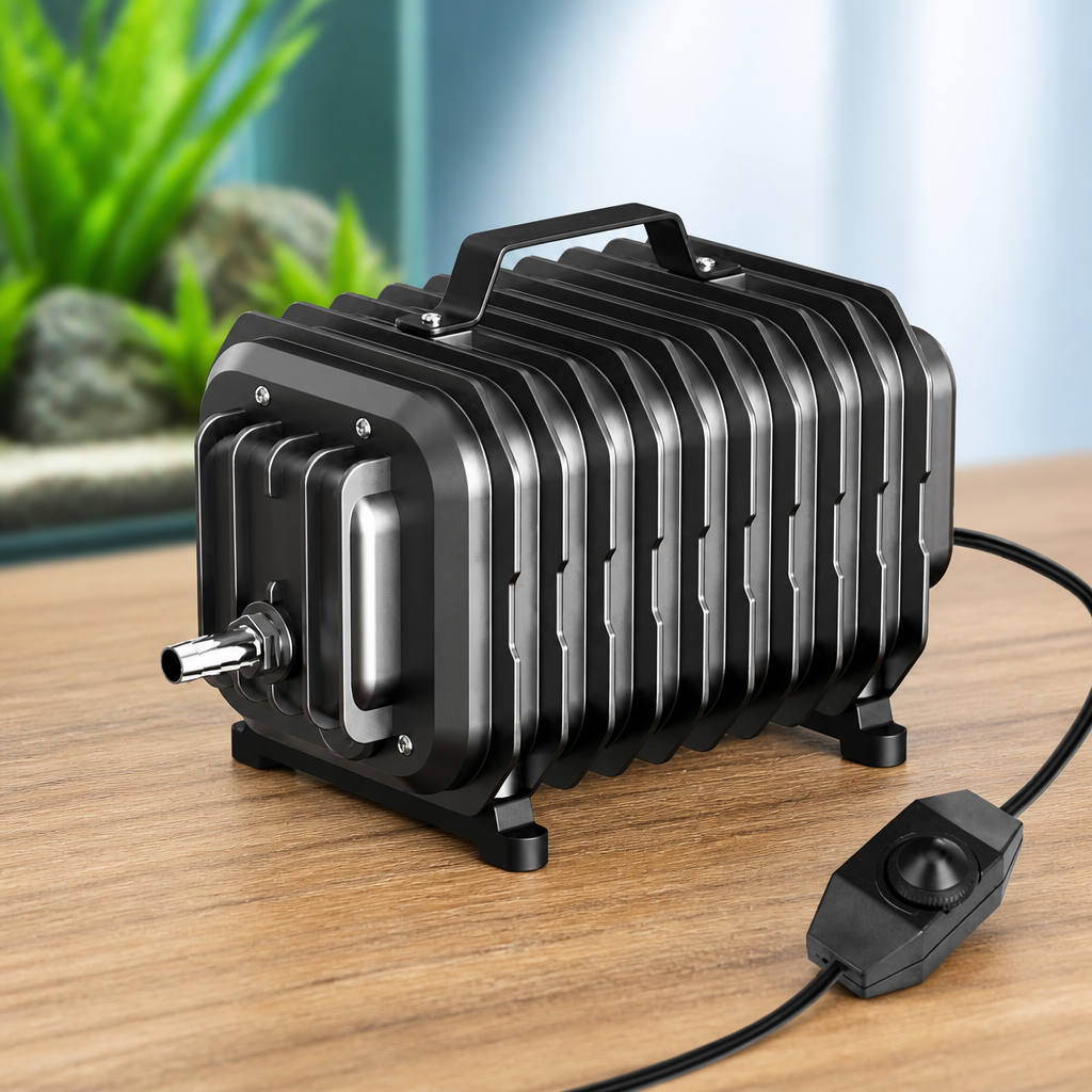 254GPH Aquarium Air Pump, Adjustable Quiet Fish Tank Bubbler, Commercial Air Pump with Completely Accessories, Oxygen Aerator Pump for Aquariums, Ponds, Hydroponics