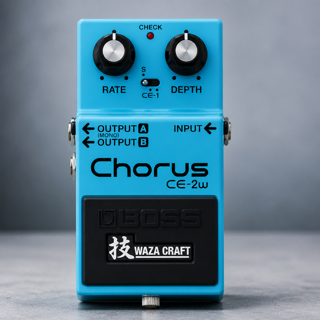 BOSS CE-2W Chorus | Premium Waza Craft Guitar Effect Pedal with Analog Circuitry | True Reproduction of the Legendary CE-2 & CE-1 Chorus Pedals | Made in Japan | 5-Year Warranty
