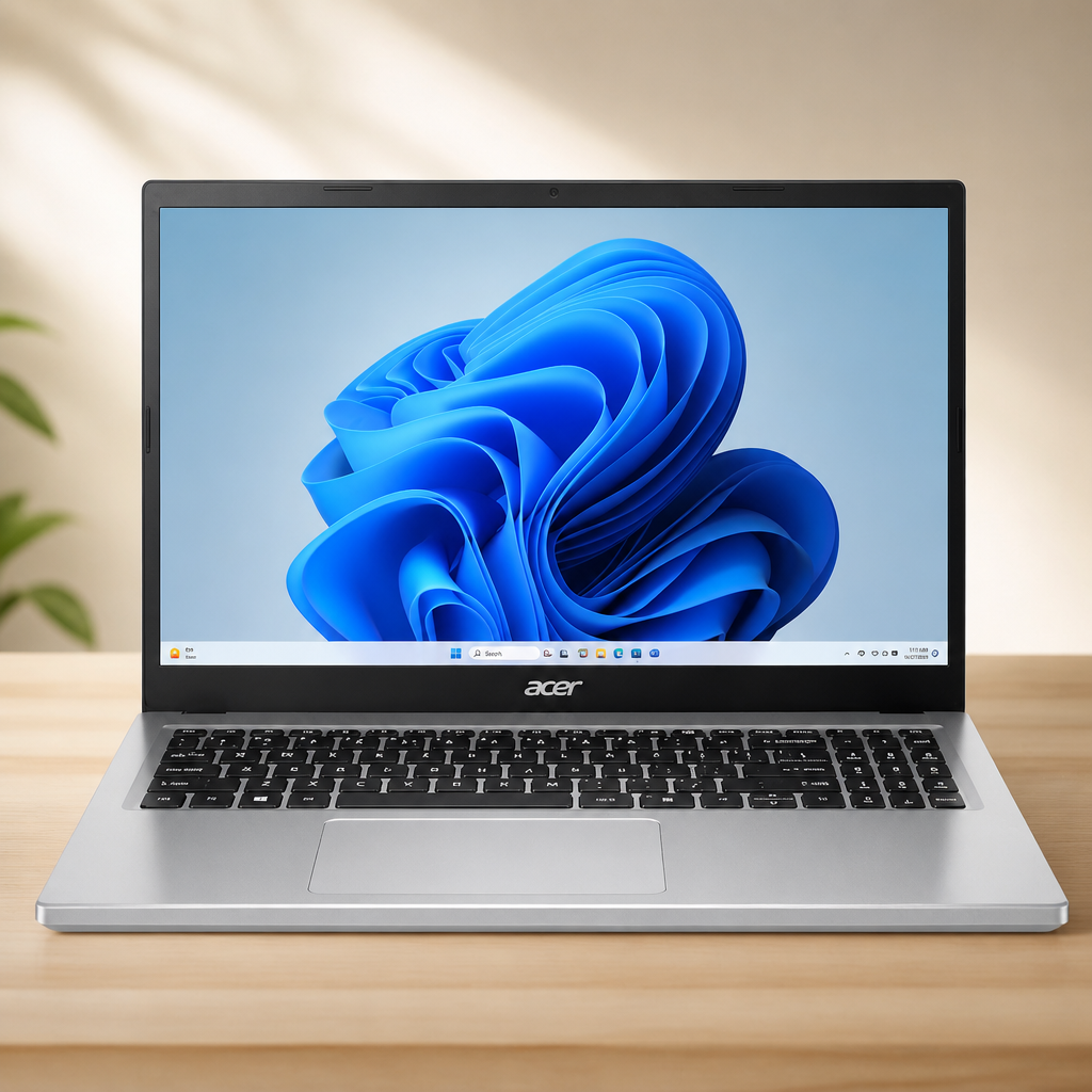 acer Aspire Go 15 AI Ready Laptop | 15.6" FHD (1920 x 1080) IPS Display | Intel Core 3 Processor N355 | Intel Graphics | 8GB DDR5 | 128GB UFS | Wi-Fi 6 | Windows 11 Home in S Mode | AG15-32P-39R2