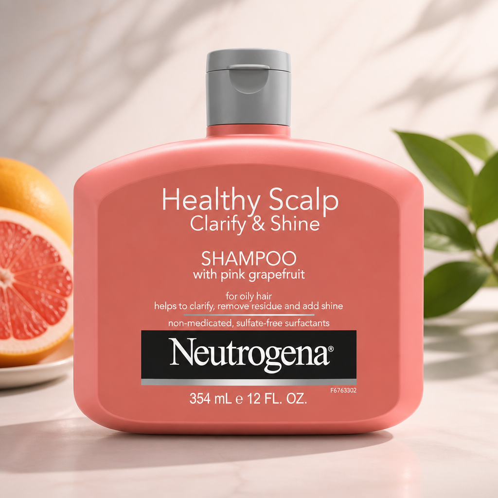 Neutrogena Healthy Scalp Pink Grapefruit Shampoo for Oily Hair & Scalp, 12 fl oz