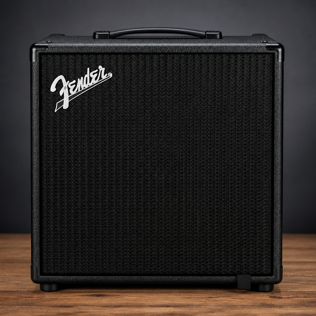 Fender 2376000000 Rumble Studio 40 - Electric Bass Guitar Combo Digital Modeling Amplifier, Black