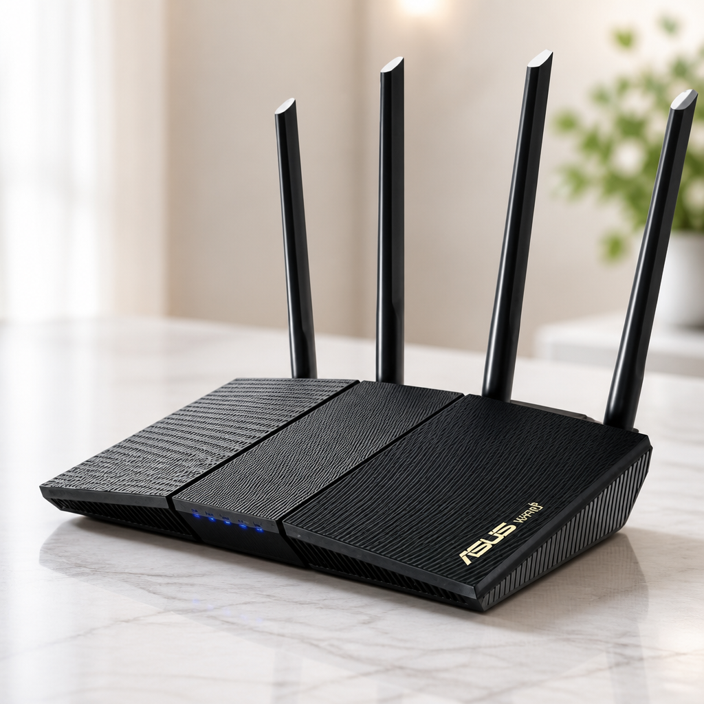 ASUS RT-AX1800S Dual Band WiFi 6 Extendable Router, Subscription-Free Network Security, Parental Control, Built-in VPN, AiMesh Compatible, Gaming & Streaming, Smart Home