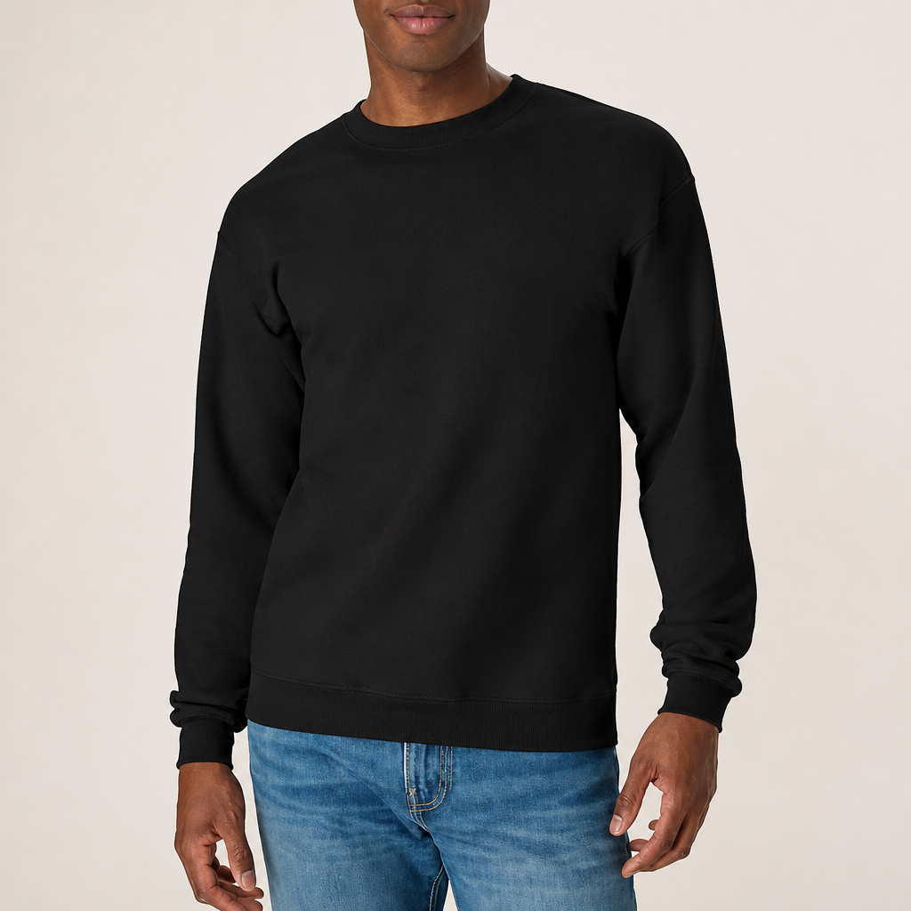 Hanes Men's Sweatshirt, EcoSmart Fleece Crewneck Sweatshirt, Big & Tall Available, 1 or 2-Pack