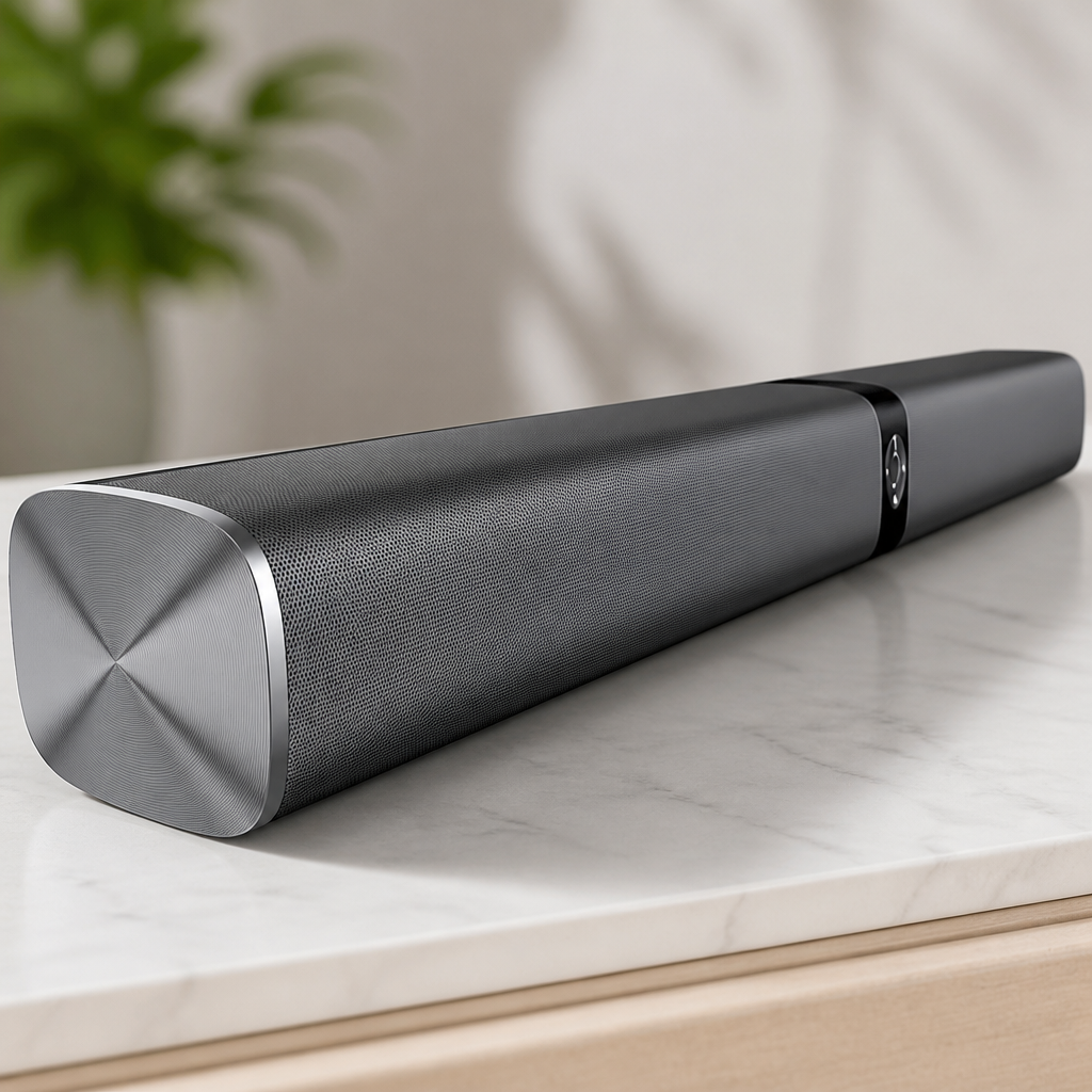 Sound Bar for Smart TV, 80W Soundbar with Bluetooth/ARC/Opt/AUX Connect, Auto Volume Boost, 3 Equalizer Modes, 2 in 1 Detachable Soundbar for TV/PC/Gaming/Projectors