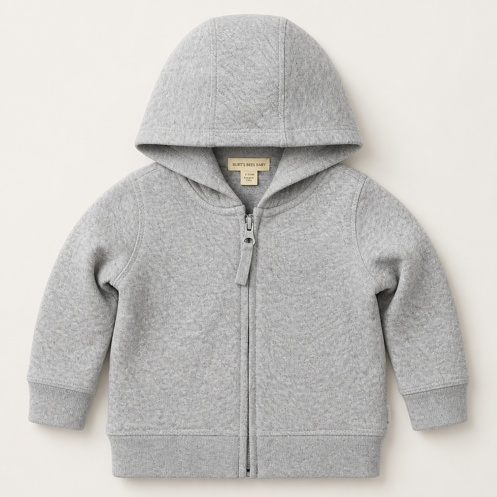 Burt's Bees Baby Unisex Jacket, Lightweight Zip-up Sweatshirt Hooded Coat or Vest, Organic Cotton