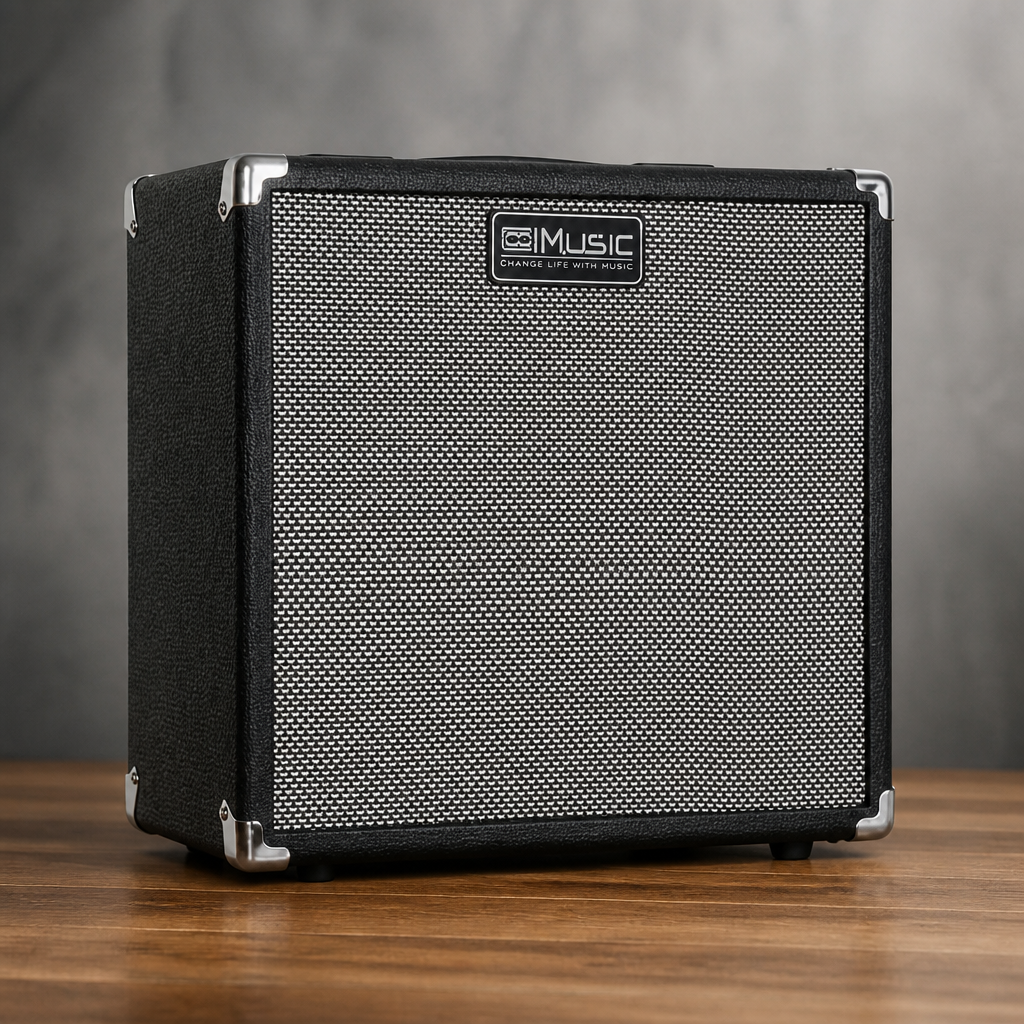 TS112 Bass Guitar Amp 30W Electric Guitar Bass Combo Amplifier with Onboard Clean and Distortion Overdrive Dual Tone Switching Practice.