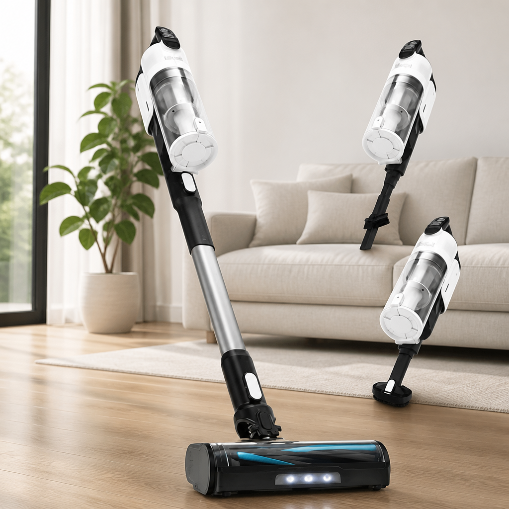 LEVOIT Cordless Vacuum Cleaner, Stick Vac with Tangle-Resistant Design, Up to 50 Minutes, Powerful Suction, Rechargeable, Lightweight, and Versatile for Carpet, Hard Floor, Pet Hair, LVAC-200