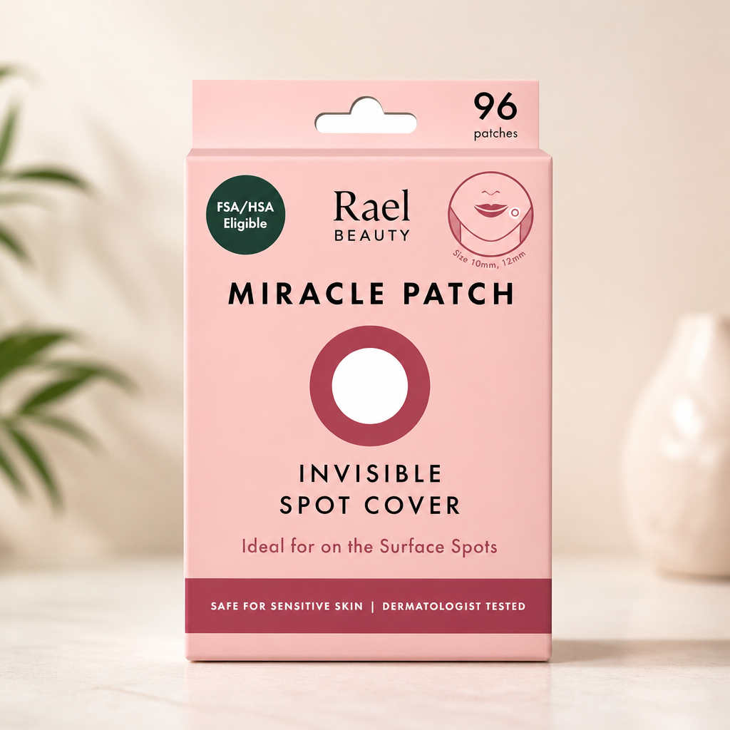 Rael Pimple Patches, Miracle Invisible Spot Cover - Hydrocolloid Acne Pimple Patch, Absorbs Zits & Blemish, Korean Skin Care, 2 Sizes (96 Count)