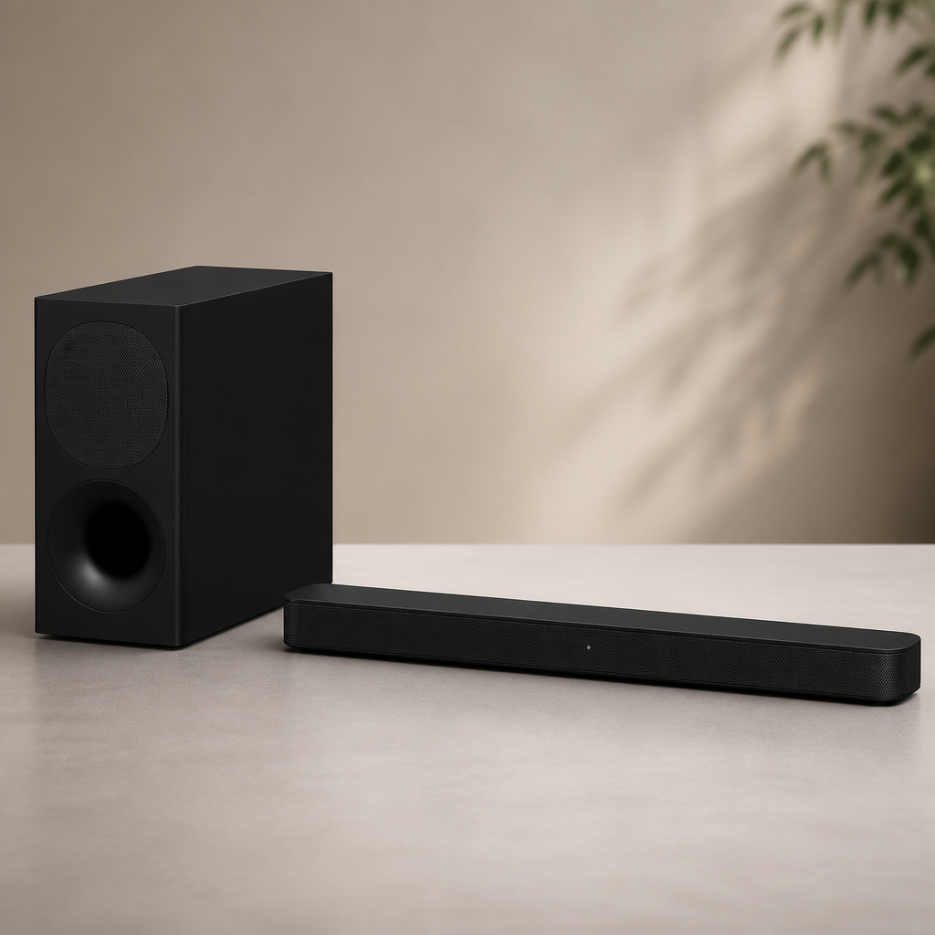 Sony HT-S400 2.1ch Soundbar with Powerful Wireless subwoofer, S-Force PRO Front Surround Sound, and Dolby Digital, Black