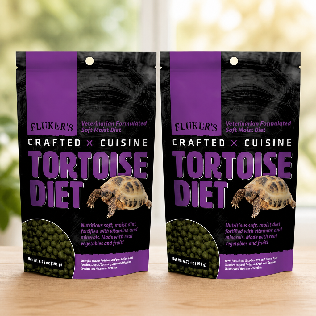 Fluker's Crafted Cuisine Diet, Tortoise Food, Made with Real Fruits & Veggies, 6.75 oz (Pack of 2)