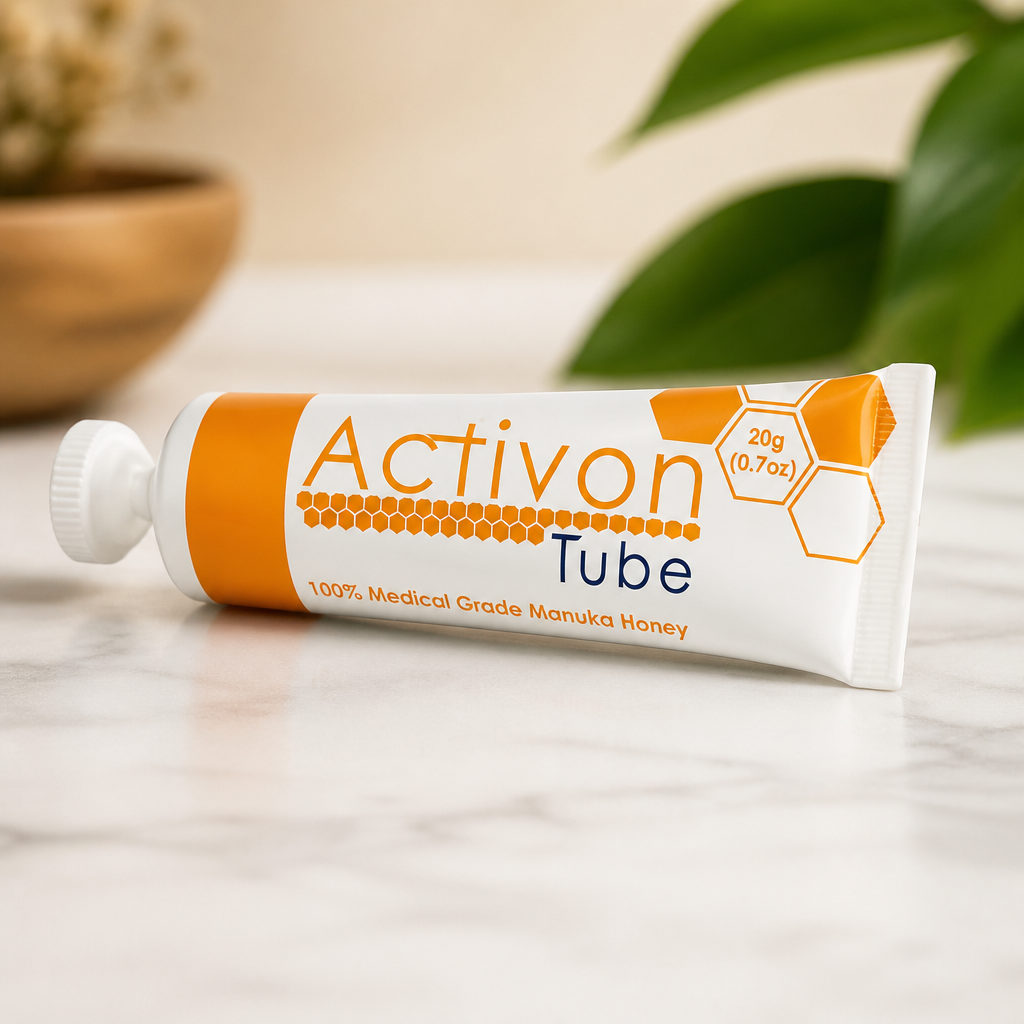 Activon Medical Grade 100% Manuka Honey Gel Tube Natural Healing of Wounds 20g Pack of 1