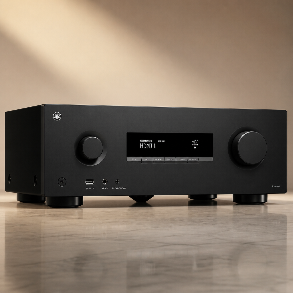 Yamaha RX300A 5.2-Channel Home Theater AV Receiver with Dolby Atmos, 4K120/8K HDMI and Bluetooth Multipoint (Black)