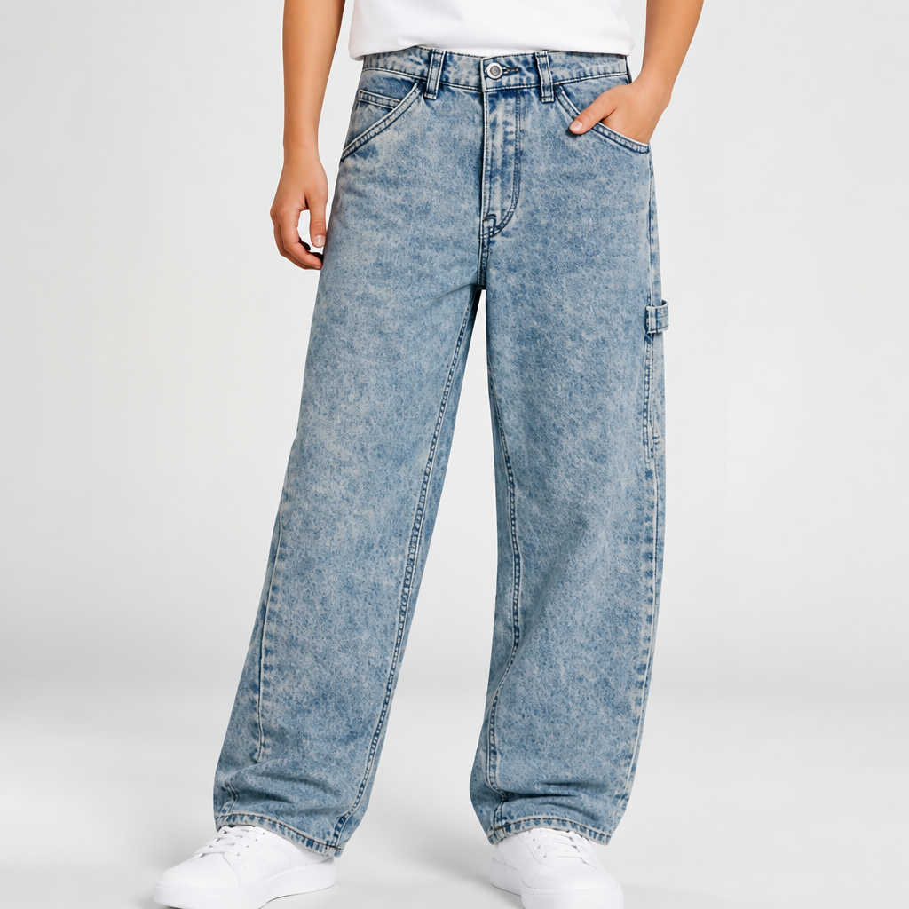 Volcom Boys Jeans - Regular Fit Pull On Denim Jeans for Boys - 5-Pocket Style Fashion Kids Pants for School & Casual Wear