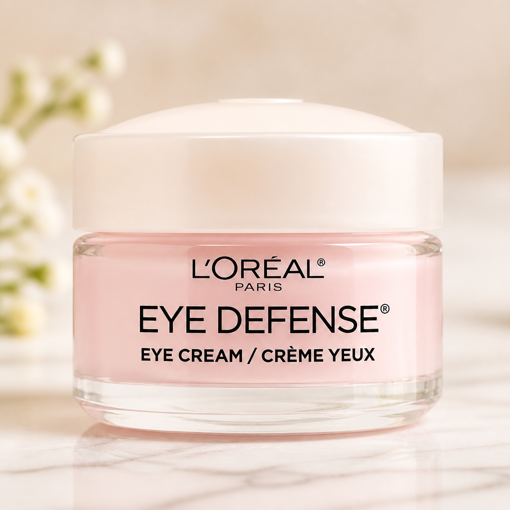 L'Oreal Paris Dermo-Expertise Eye Defense Eye Cream with Caffeine and Hyaluronic Acid 0.5 oz