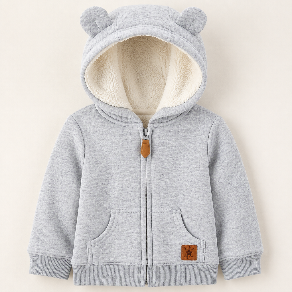 Simple Joys by Carter's Baby Hooded Sweater Jacket with Sherpa Lining
