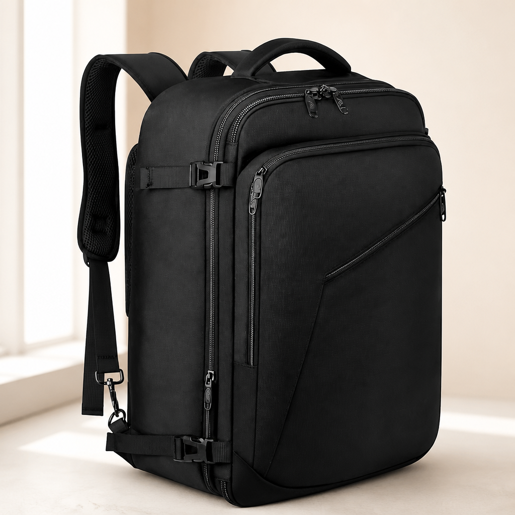 MATEIN Carry on Backpack, Extra Large Travel Backpack Expandable Airplane Approved Weekender Bag for Men and Women, Water Resistant Lightweight Daypack for Flight 40L, Black