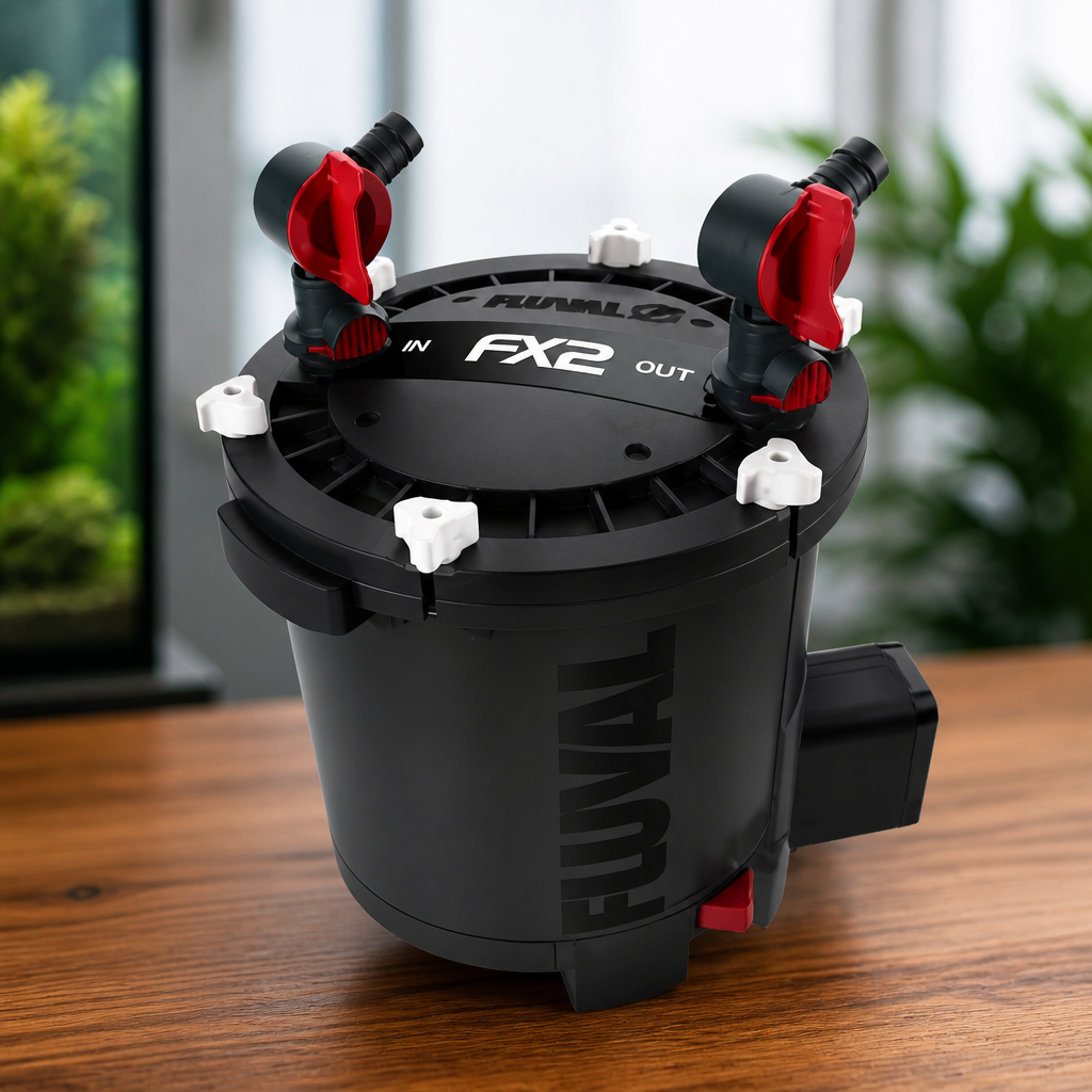 Fluval FX2 High Performance Canister Aquarium Filter - Multi-Stage Filtration, Built-in Powered Water Change System, and Basket-in-Basket Tray Design