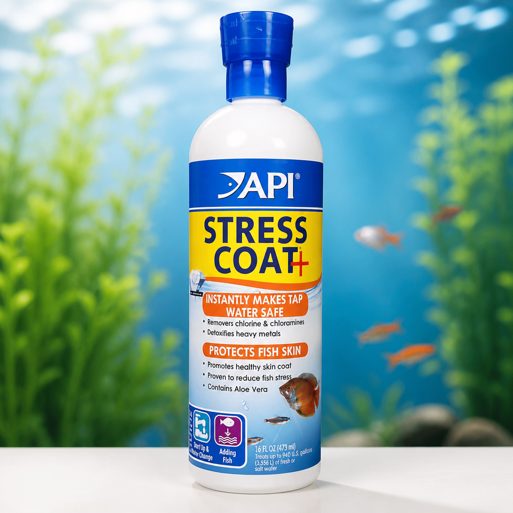 API Stress Coat Aquarium Water Conditioner 16-Ounce Bottle
