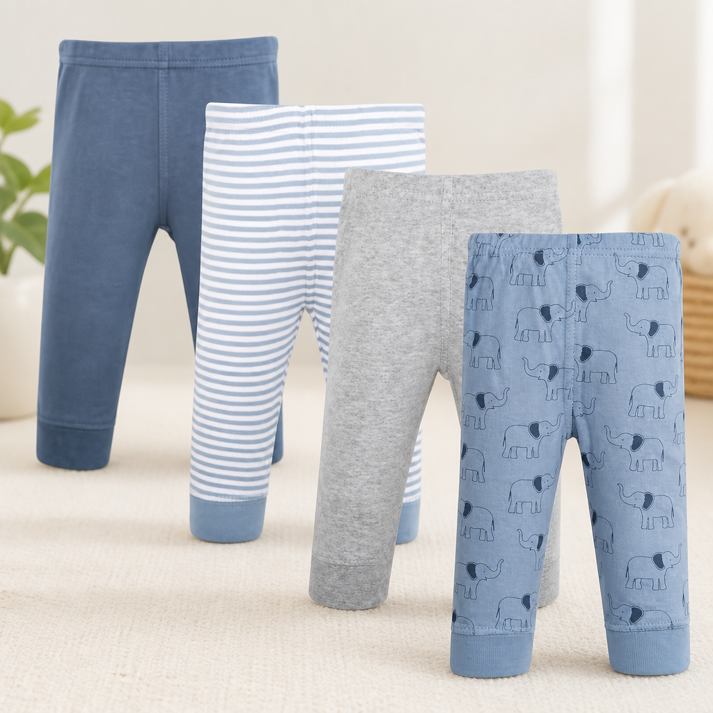 Hudson Baby Unisex Baby Cotton Pants and Leggings