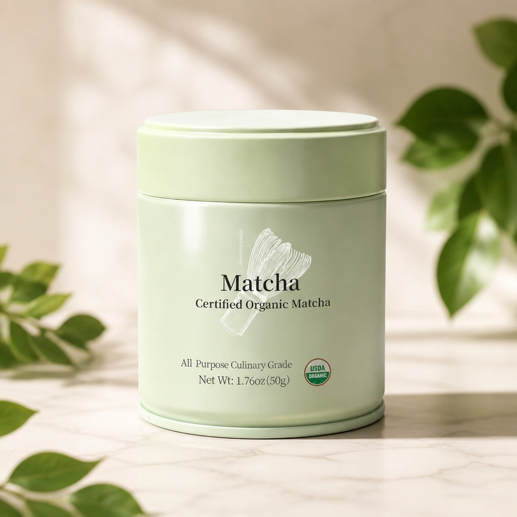 MatchAdmire Matcha Powder Premium First Harvest USDA Certified Organic Green Tea Matcha latte, Rich Flavor, 100% Vegan with No Fillers, Radiation-Free (50g Culinary Grade Matcha)