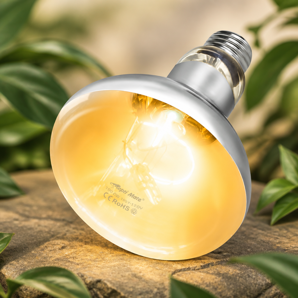 100W Reptile Heat Lamp Bulbs, Full Spectrum UVA/UVB Reptile Light Bulb and Basking Spot Light, UVB Light for Reptiles and Bearded Dragon, Turtle, Lizard, Snake, Amphibians