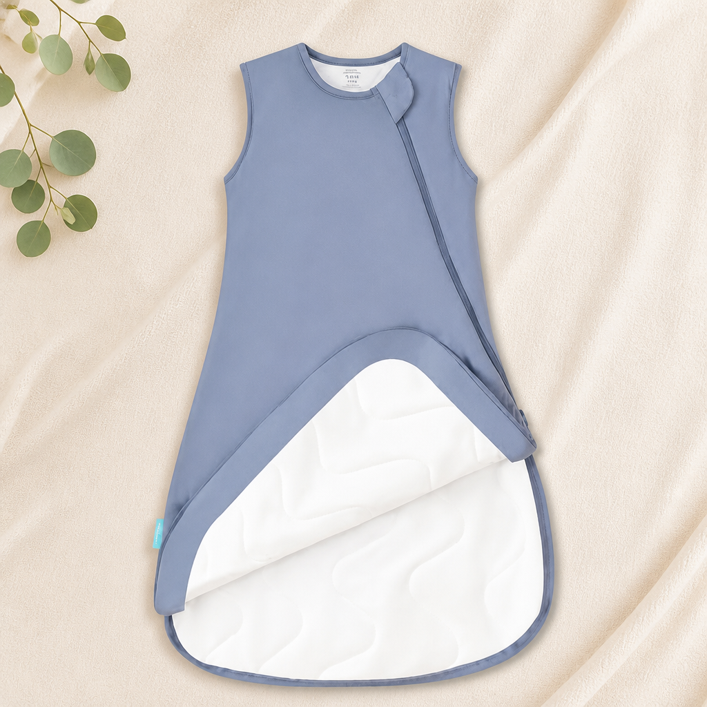 PurComfy Supersoft Sleep Sack 1.0 TOG, Premium Bamboo Viscose Baby Sleeping Bag 2-Way Zipper Sleep Sack Baby Wearable Blanket