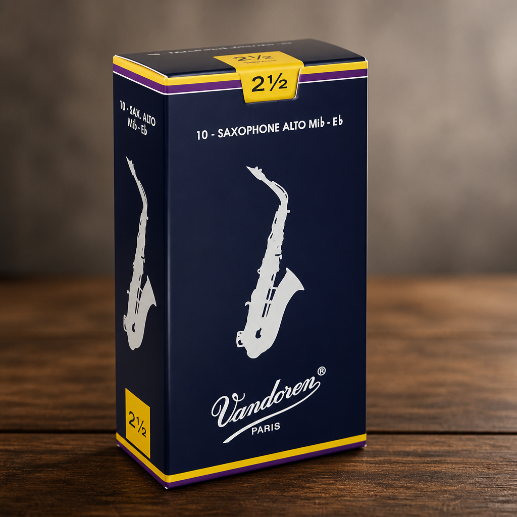 Vandoren SR2125 Alto Sax Traditional Reeds Strength 2.5; Box of 10