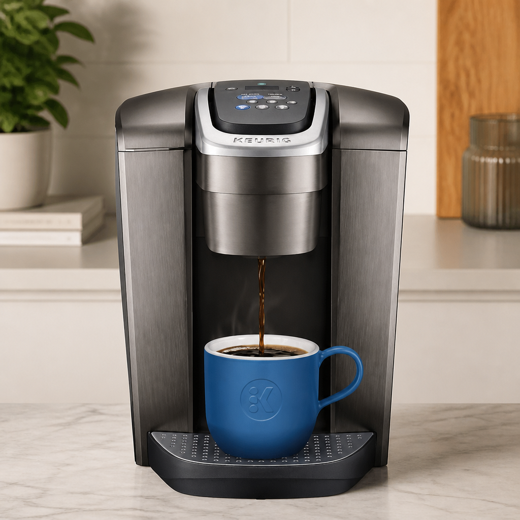 Keurig K-Elite Single Serve K-Cup Pod Coffee Maker, with Strength and Temperature Control, Iced Coffee Capability, 8 to 12oz Brew Size, Programmable, Brushed Slate