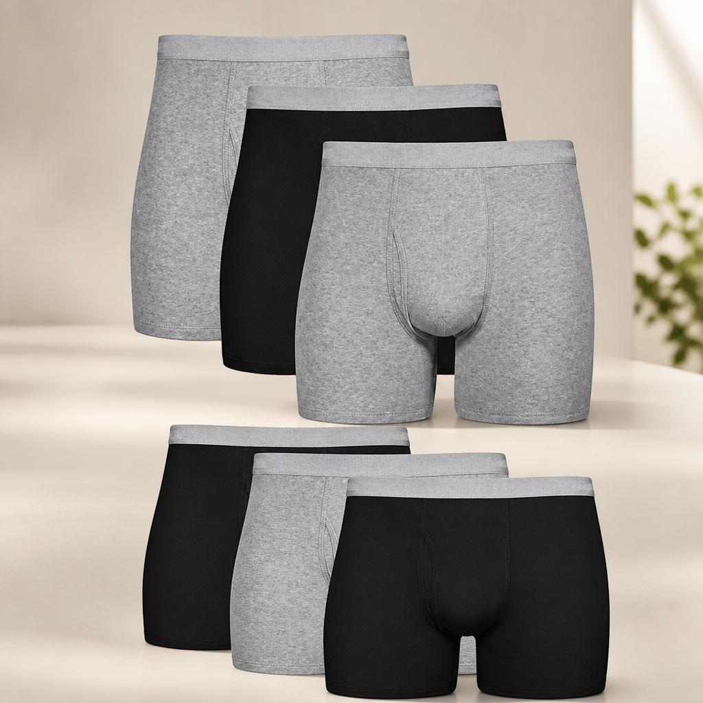 Hanes mens Underwear Boxer Briefs Pack, Cool & Breathable Cotton Moisture-wicking Underwear for Men, No Ride Up
