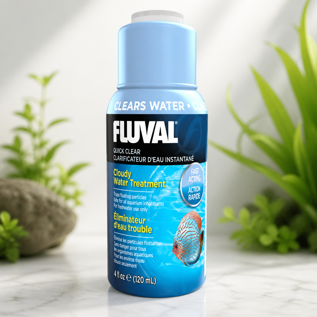 Fluval Quick Clear for Aquarium Water Treatment, 4-Ounce
