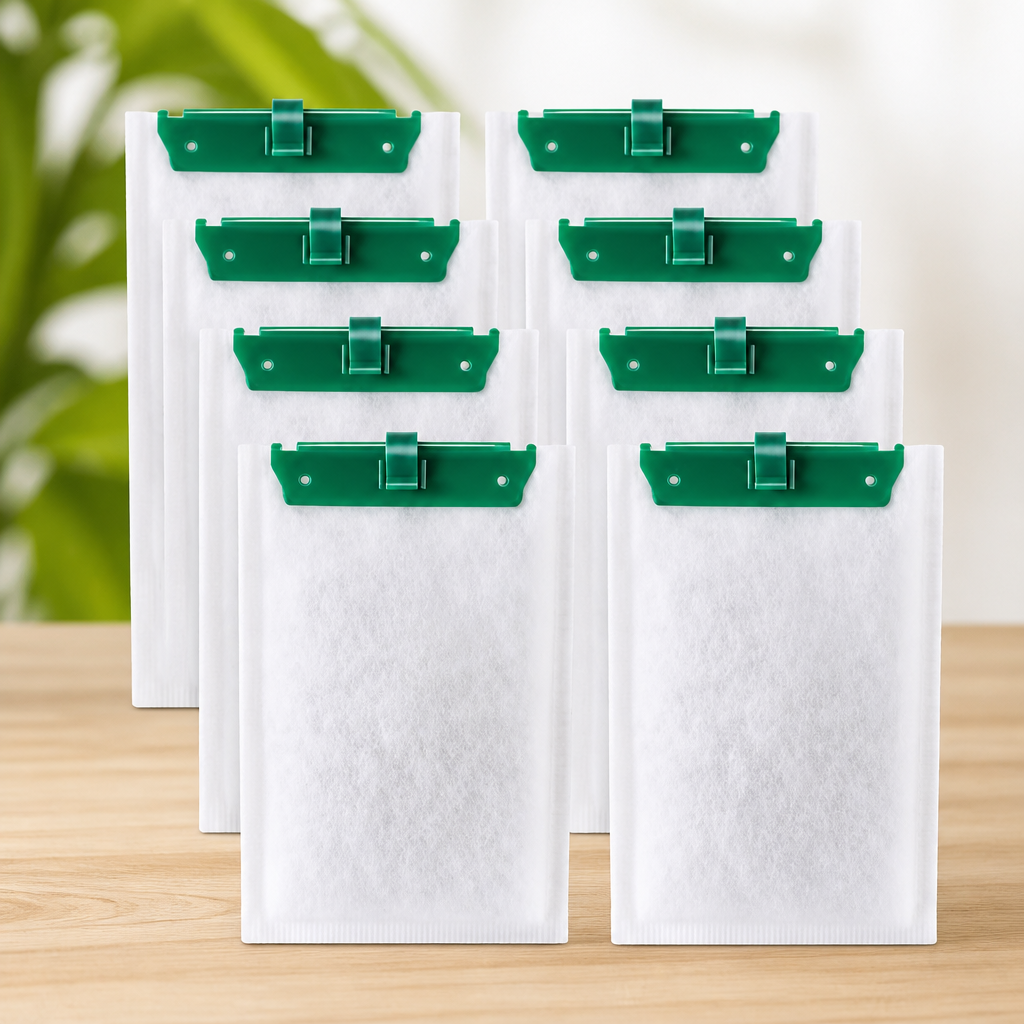 xbbwmrs 8 Count Medium Filter Cartridges Compatible with Tetra Whisper Bio-Bag Filters Medium Replacement Filter Cartridges for Whisper ReptoFilter and 10i IQ10 PF10 Power Filters -Ready to Use