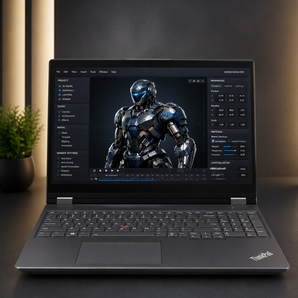 Lenovo ThinkPad P16 Mobile Workstation Laptop (16" 4K+ UHD+, NVIDIA RTX 3500 Ada 12GB, Intel Core i7-14700HX, 64GB DDR5, 1TB SSD), Engineer, Architect, Designer, Fingerprint, IST Hub, Win 11 Pro