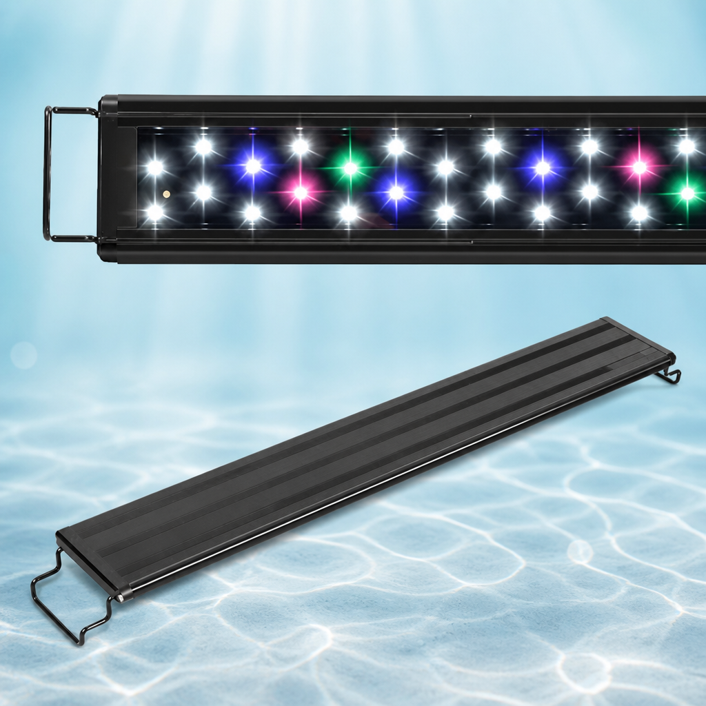 AQUANEAT LED Aquarium Light Full Spectrum 17 Inch Light Body with Extendable Brackets for 18 Inch to 24 Inch Fish Tank Light Fresh Water